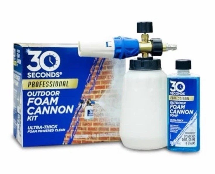 Foam Cannon Kit – Pressure Washer Sprayer + 8 fl. oz. Soap – Foaming Cleaner