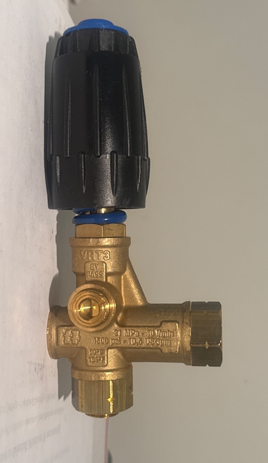 OEM Annovi Reverberi 4500 PSI Unloader Valve with Adjustable Knob VRT3-310