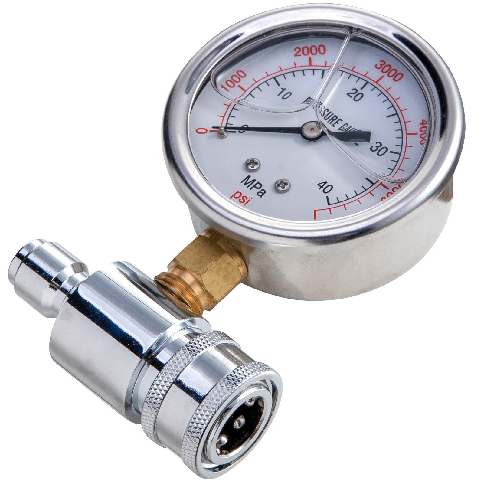 Pressure Washer Gauge, 6000 PSI, 3/8 Inch Quick Connect,Pressure Gauge for Power