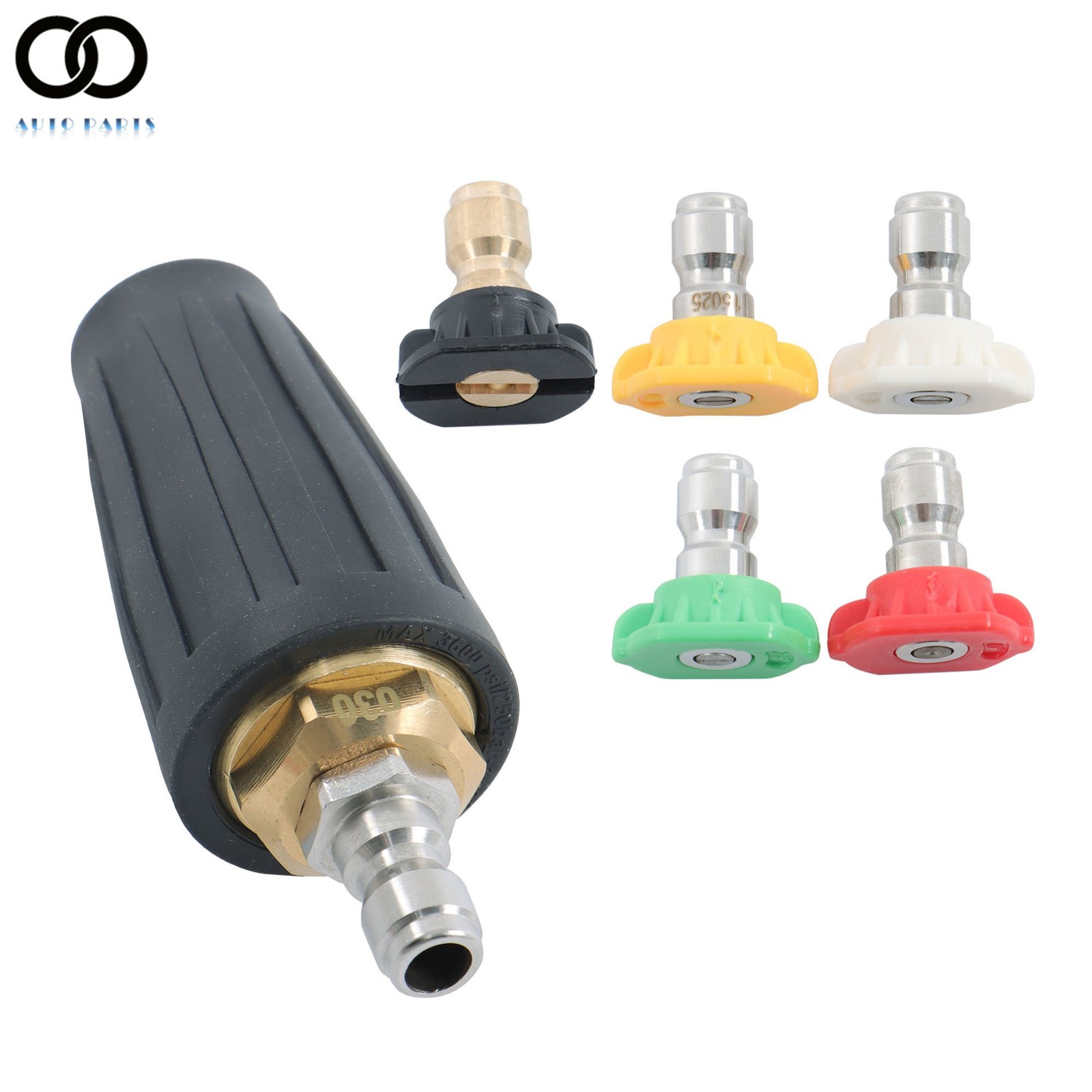 High Pressure 3600PSI Washer Rotating Turbo Nozzle Spray Tip 1/4″Quick Connector