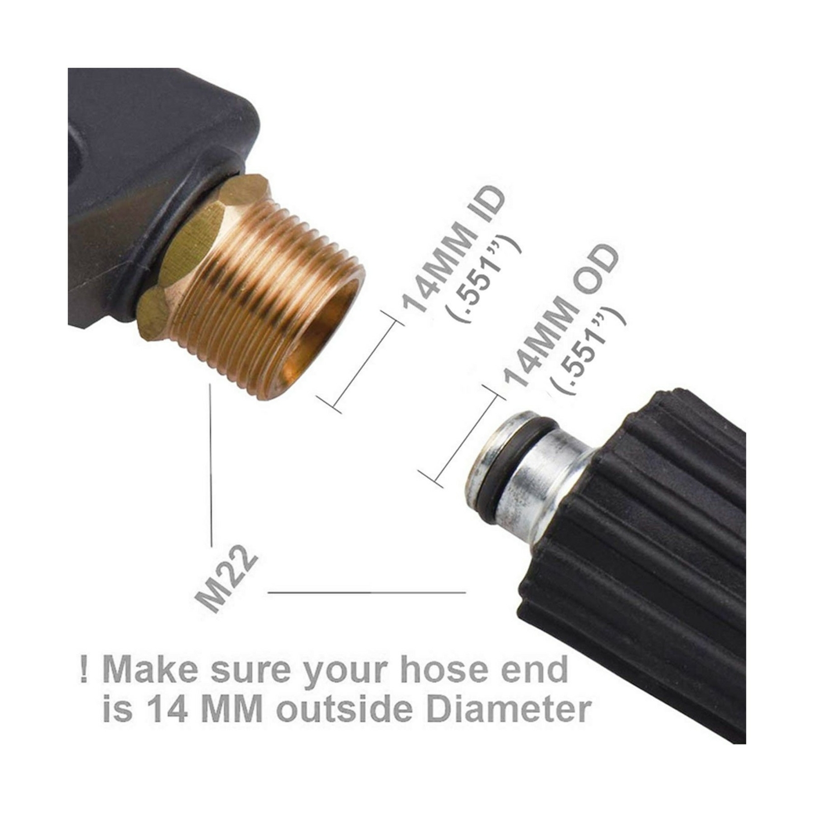 DUSICHIN DUS-018 Foam Cannon Lance Pressure Washer Nozzle Tip Spray Gun 3000 …