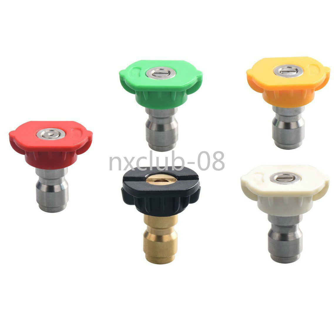 5 Pcs 1/4″ Pressure Washer Spray Tips Nozzle Quick Connect 4.0 GPM Car Wash new