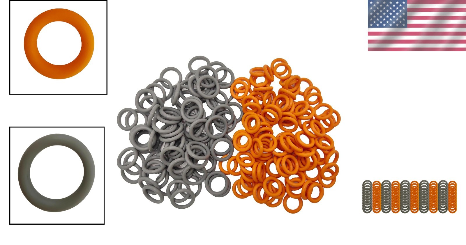 Pressure Washer Quick Coupler O-Rings (100-Piece) for 1/4″ & 3/8″ Fittings