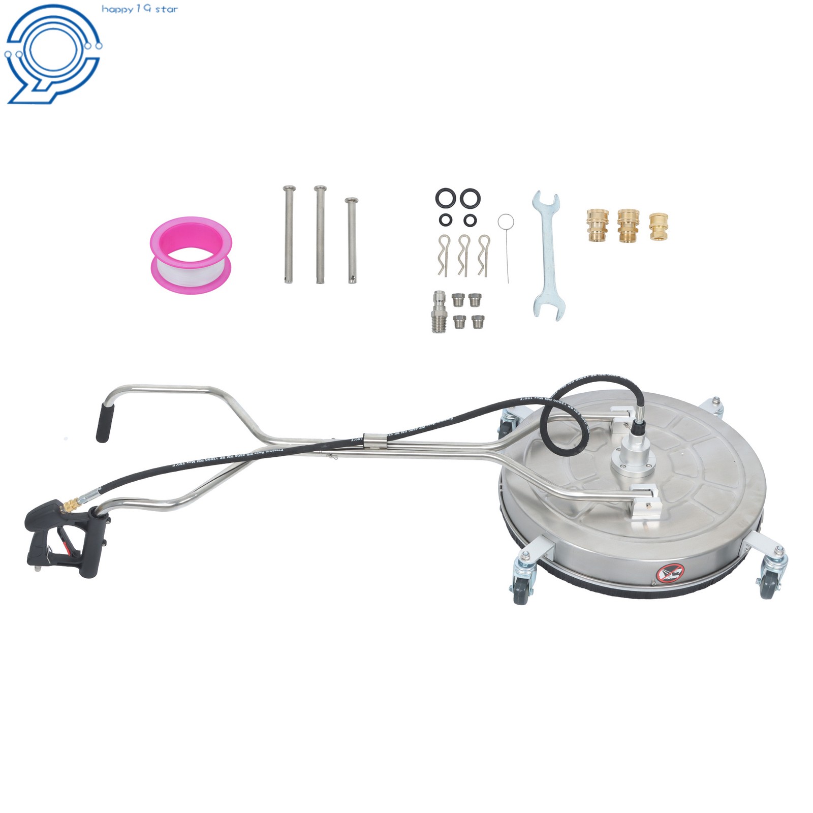 24″ High-Efficiency Pressure Washer Surface Cleaner for Concrete,Patio,Sidewalk