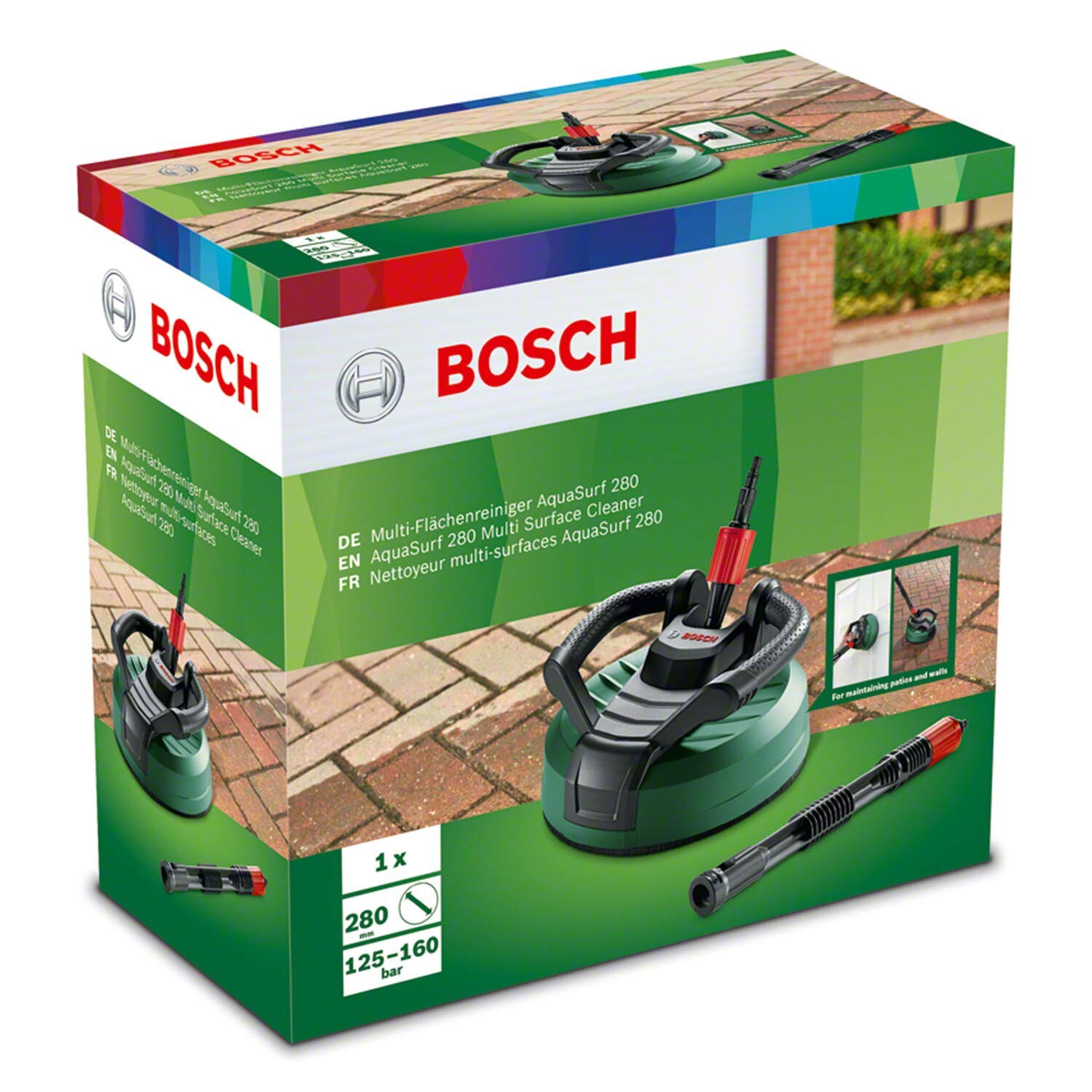 Bosch AquaSurf 280 Multi-Surface Patio Cleaner for AQT High Pressure Washers