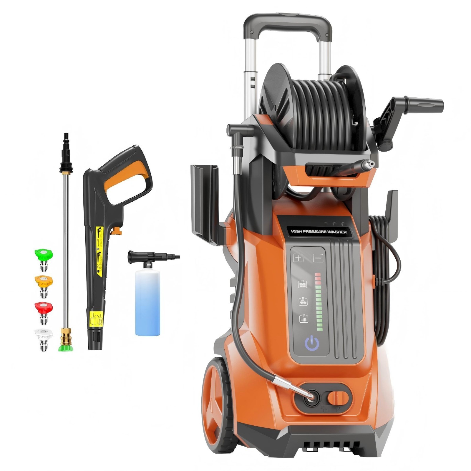 Pressure Washer 4500PSI 4.0GPM, 15-Level Touchscreen, Soap Tank, for Home