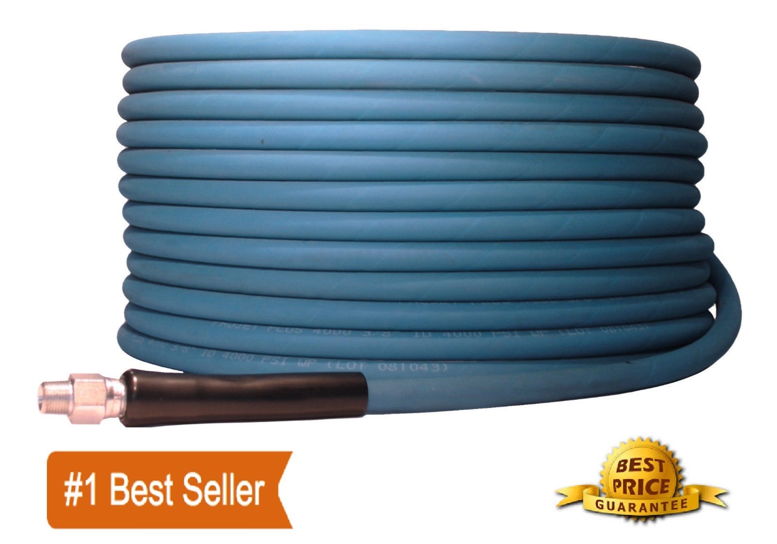 100′ ft 3/8″ Blue Non-Marking 4000psi Pressure Washer Hose 100 – FREE SHIPPING
