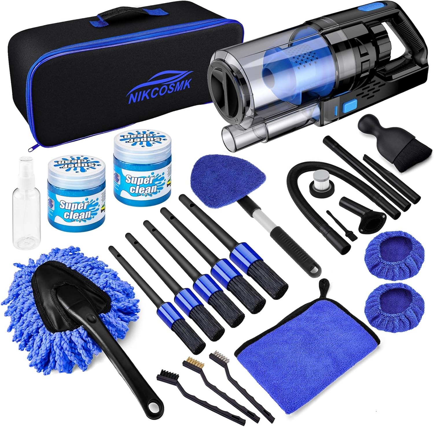 17pcs Car Detailing Kit Interior Cleaner, Cleaning with…