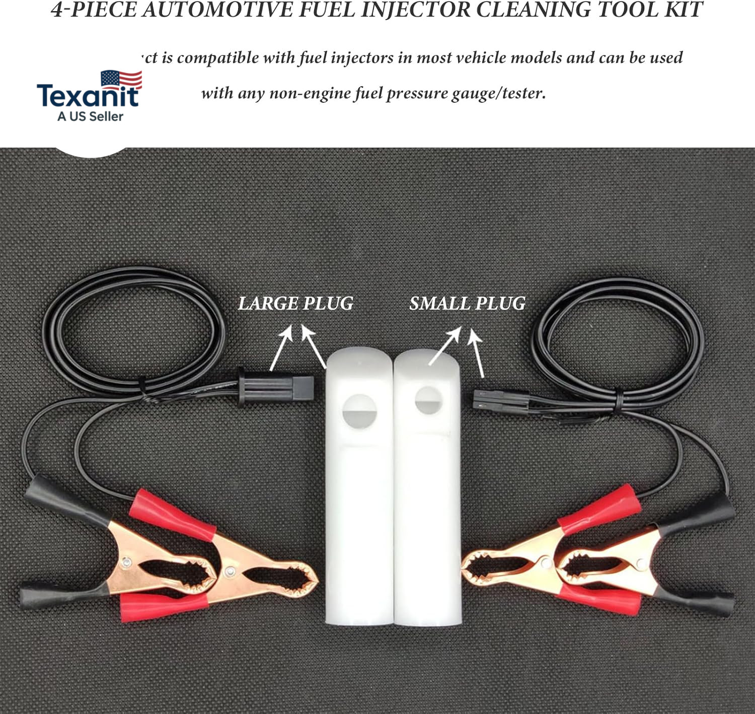 Car Fuel Injector Cleaner Tool Kit, Auto Gas Injector Nozzle DIY Cleaning Tool w