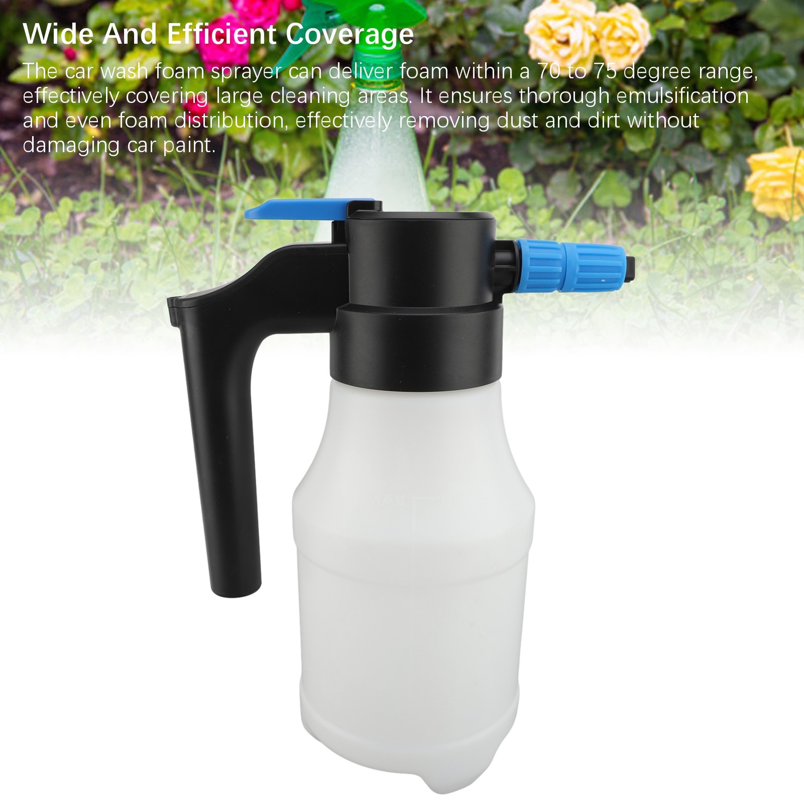 1.5L Electric Car Foam Sprayer High Pressure USB Portable Car Wash Foamer For Ga