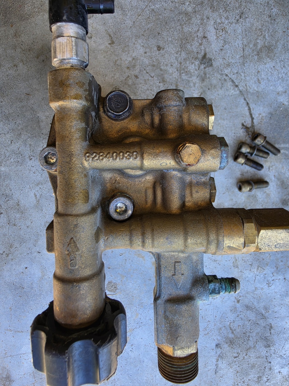AR RMV2.5G30 PRESSURE WASHER PUMP AXIAL, 2.5GPM 3000 PSI, 3400 RPM, 3/4″ SHAFT