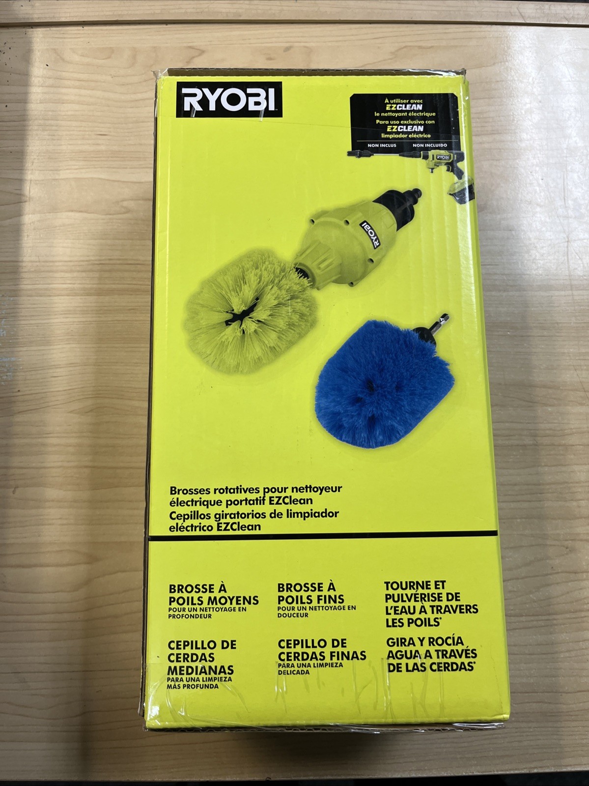 Ryobi EZClean Power Cleaner Spinning Brushes RY3112SB NEW!!