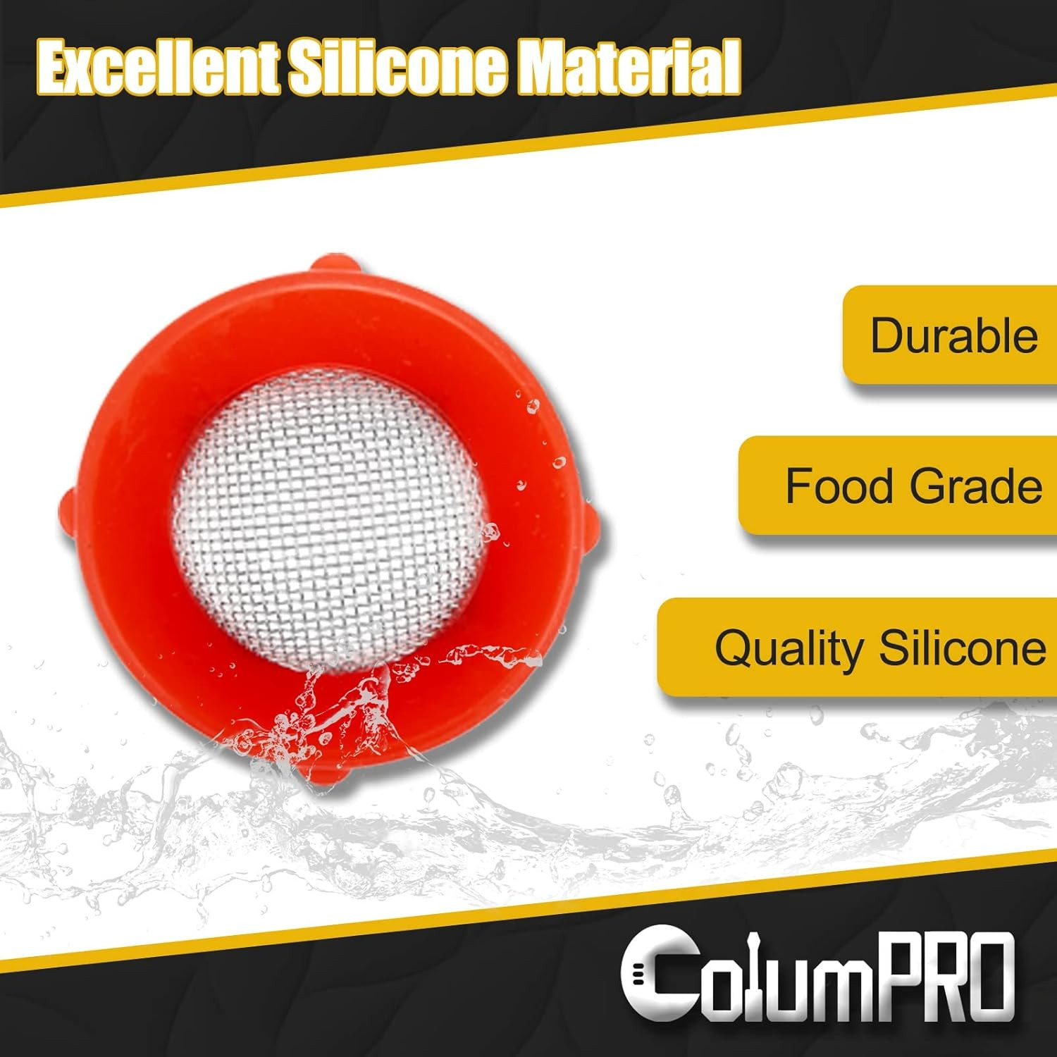 20 Pieces Stainless Steel Hose Coupling Filter Silicone Washers, Silicone Washer