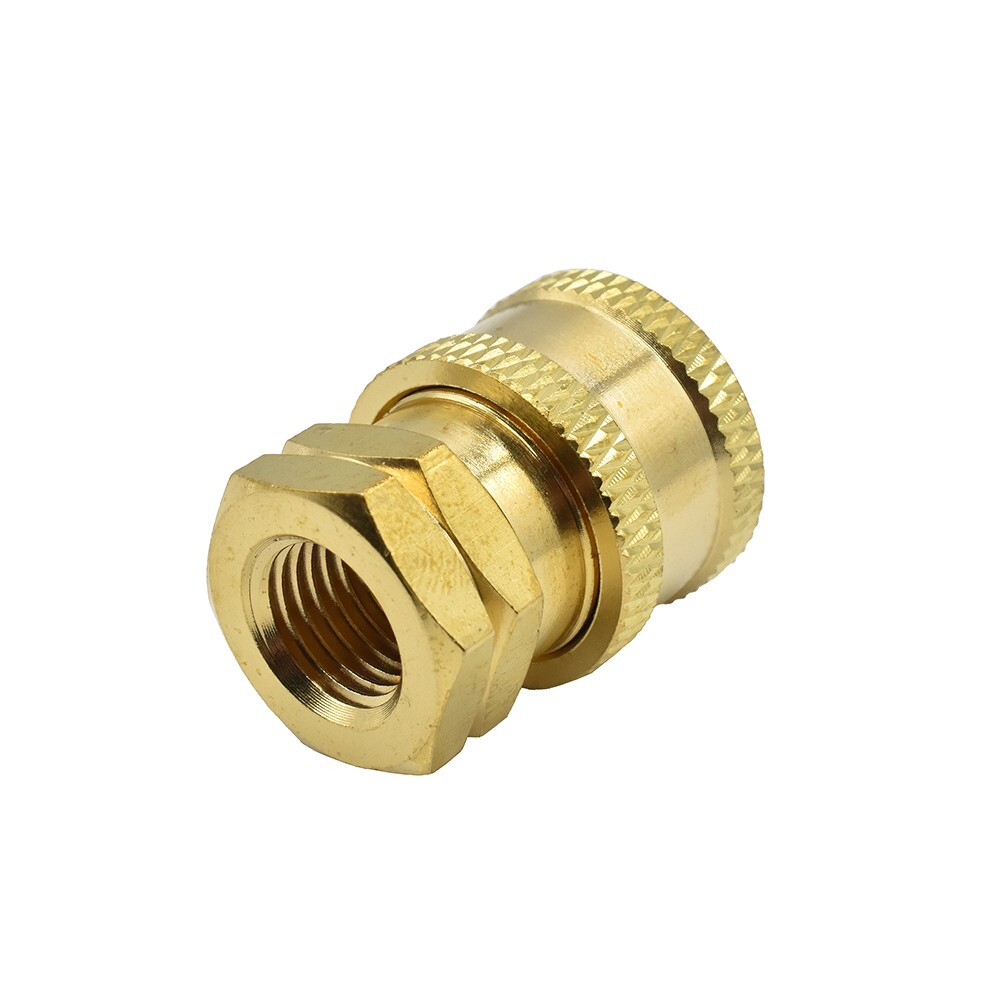 Interstate Pneumatics Pressure Washer 1/4 Inch FNPT Brass Coupler 5200 PSI