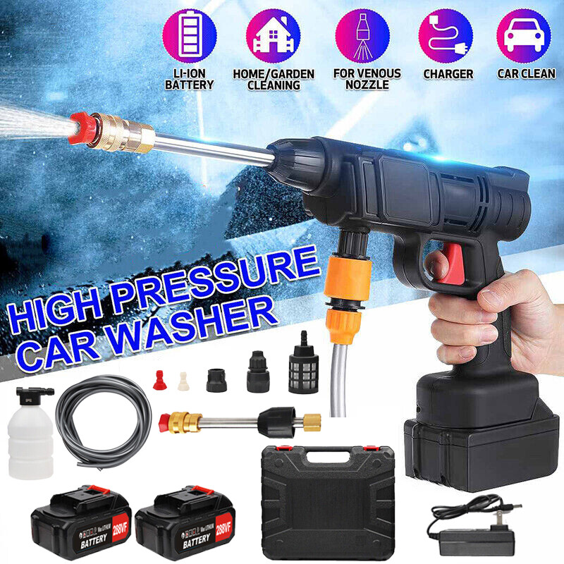 288VF Cordless Electric High Pressure Water spray gun Car Washer Cleaner Tool