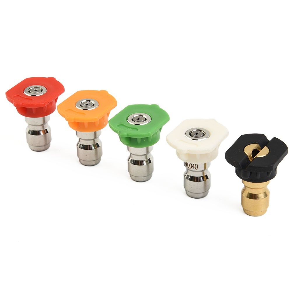 Spray Nozzle Tips 0 15 25 40 Degree 1/4” Male Thread 5Pcs High Quality