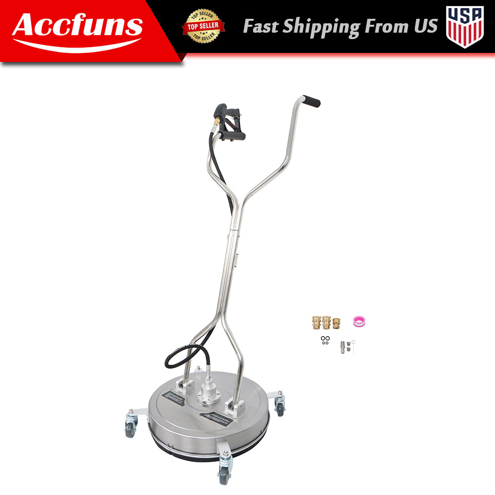 20″ Pressure Washer Surface Cleaner w/ Handles & Wheels Quick Connect
