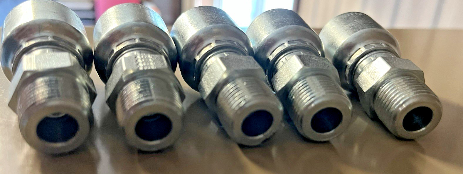Pressure Washer Crimp Press-On Swivel Ends 3/8” Hose 3/8”NPT Hydraulic Repair