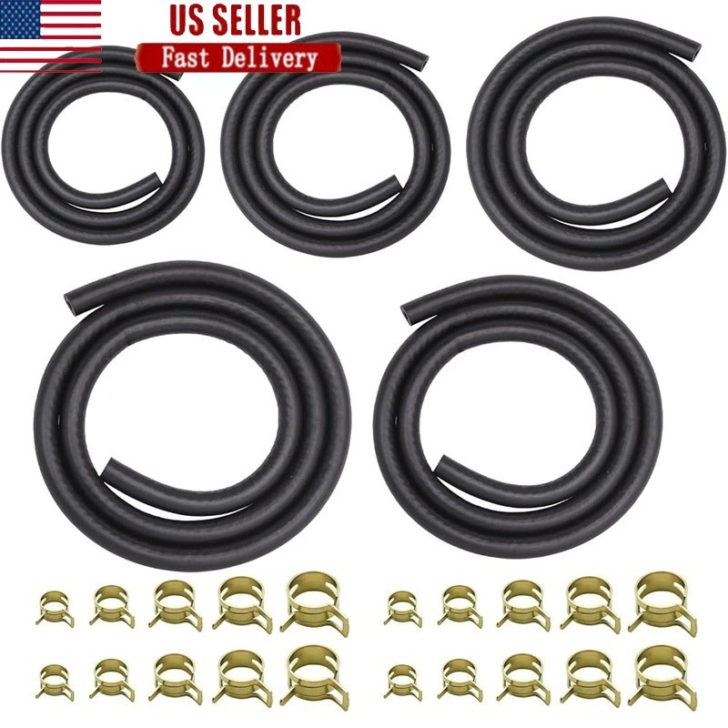 Fuel Line Hose NBR 5 Sizes 3.3ft High Pressure ATV Motorcycle Engine Oil System