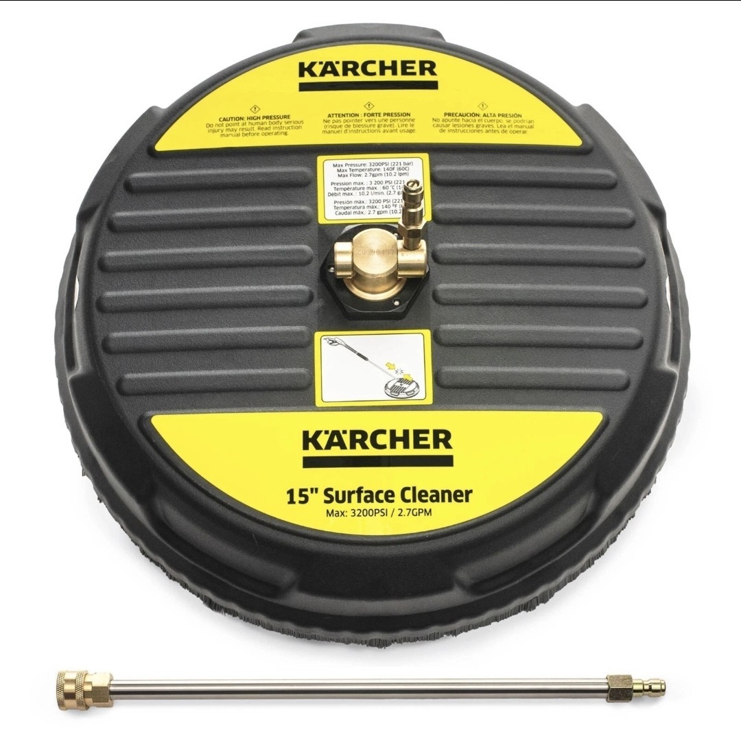 Karcher 15″ Surface Cleaner for Pressure Washer, 3200 PSI, Quick Connect – NEW