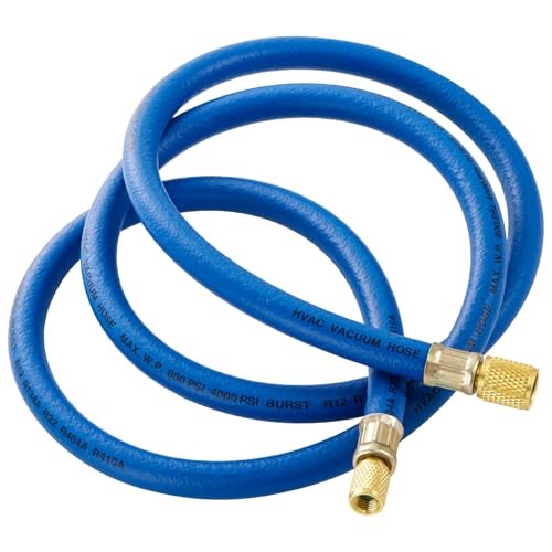 3/8″ Vacuum Refrigerant Hose, High Flow HVAC Vacuum Hose 3/8 FL to 3/8″ to 1/4″