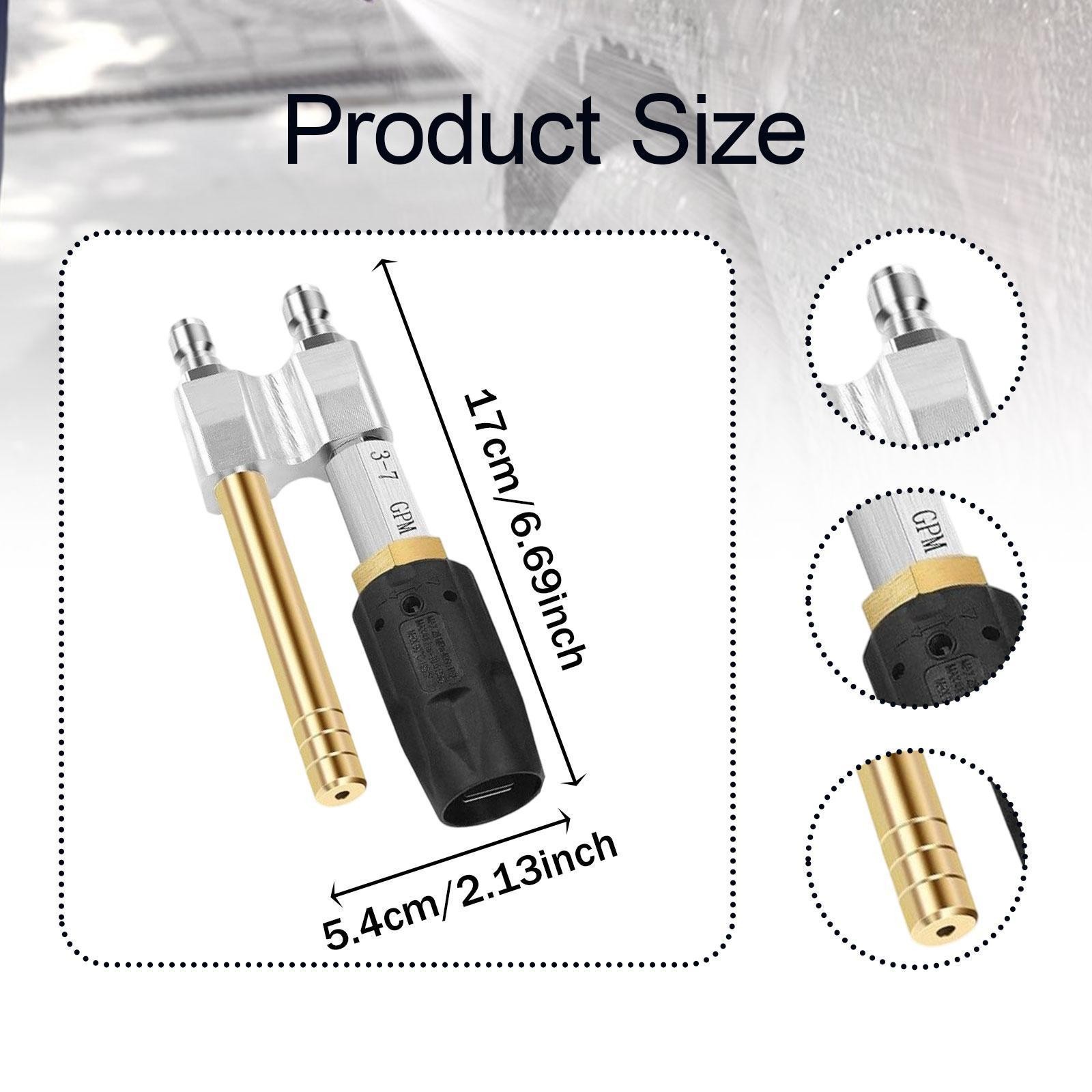 Twist Nozzle Downstream Soft Wash Nozzle 3-7GPM Copper Rotate for Pressure