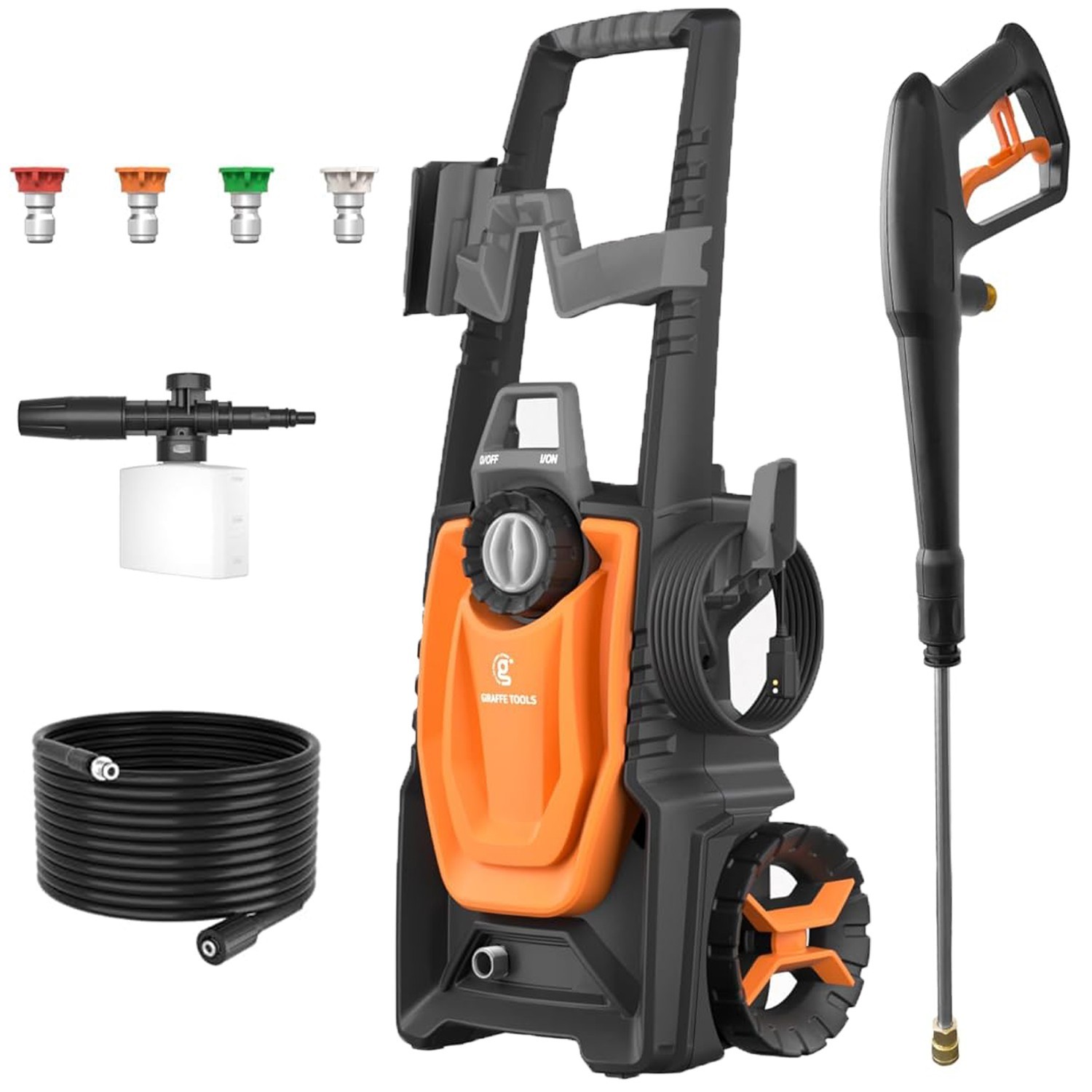 Giraffe Tools Electric Pressure Washer Portable Power Washer Max 2.3 GPM 1800W