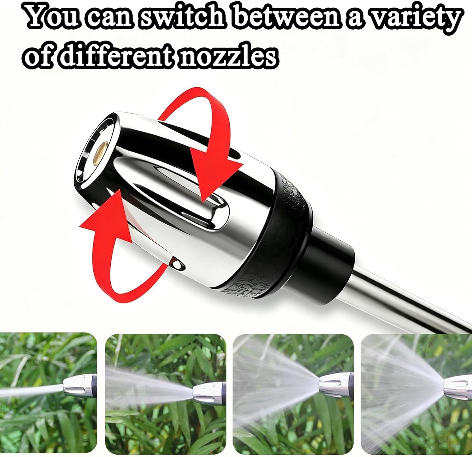 100cc Soap Dispenser Pressure Washer Nozzle with 3 Spray Modes & Quick-Connect