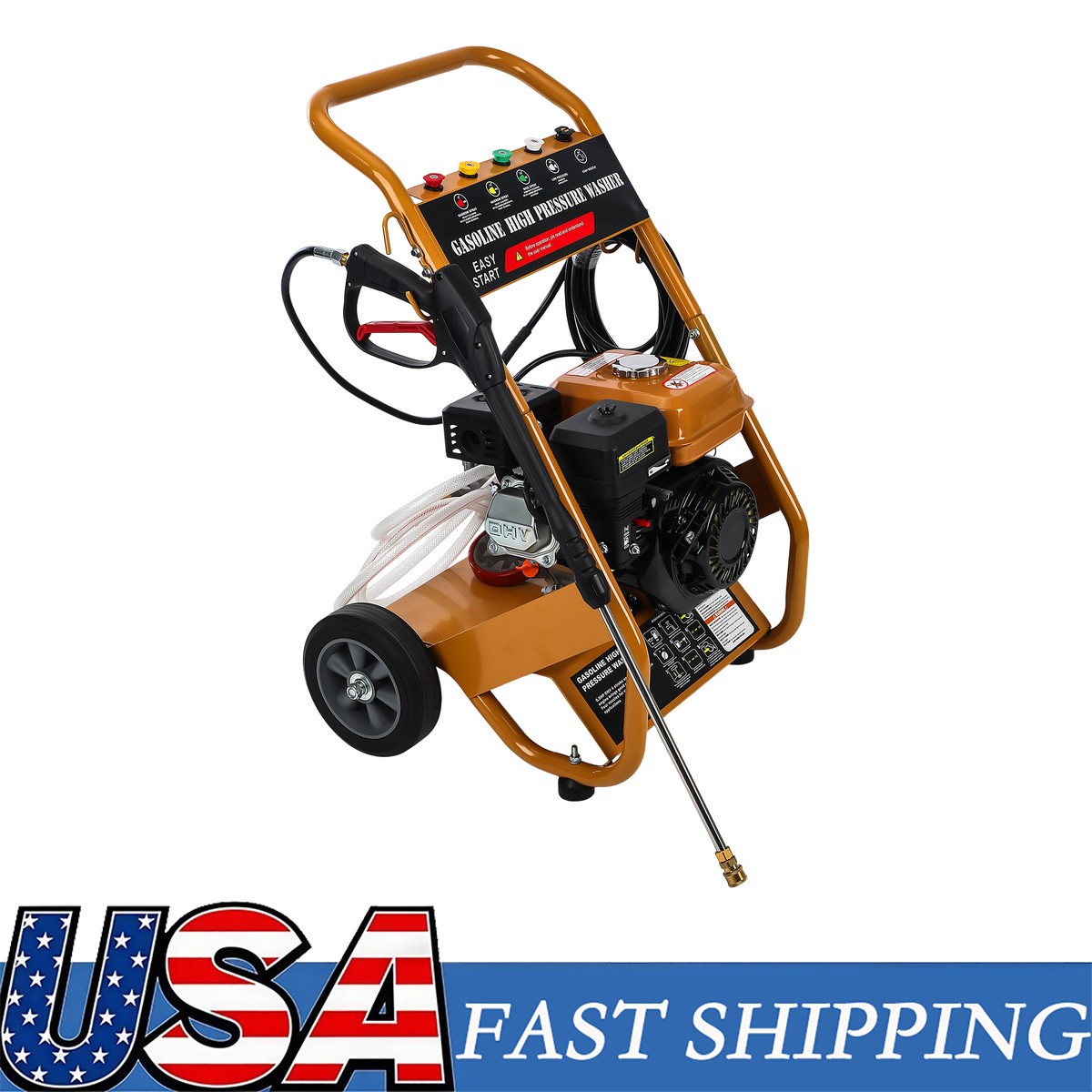 3950 PSI Gas Pressure Washer Gasoline 0.6 L Oil Capacity Gas Powered Washer