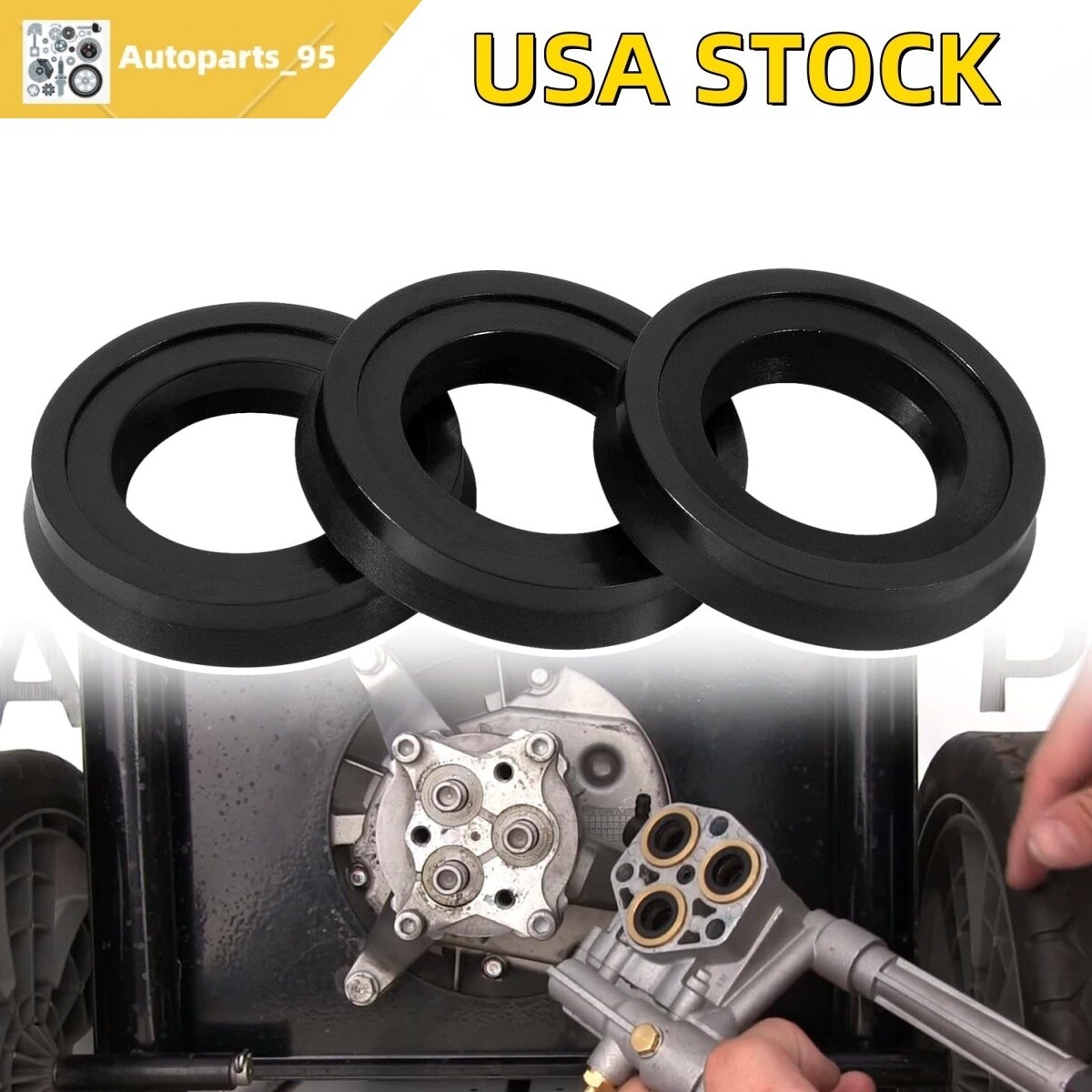 For Annovi Reverberi RMW Series 42122 High Pressure Washer Pump Water Seal Kit