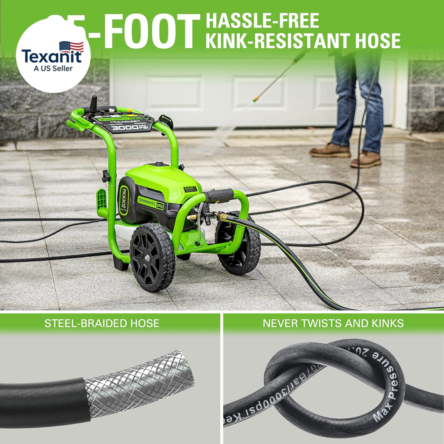 Pro Brushless 3000 PSI (CSA Certified) 2.0 Max / 1.1 Electric Pressure Washer (R