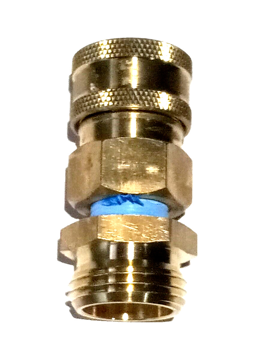 Male Garden Hose Fitting 3/4 MGH To 3/8 Quick Connect (Pressure Washer Coupler)