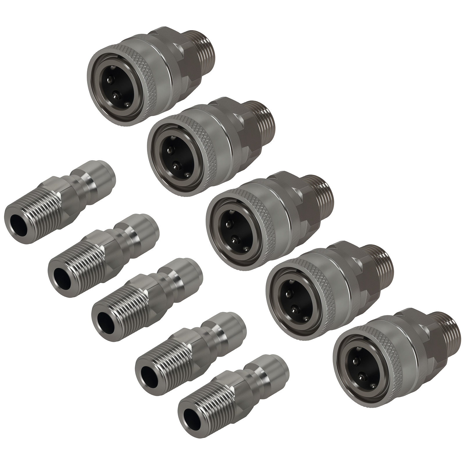 3/8″ NPT Pressure Washer Coupler Quick Connect Adapter Plug Socket Stainless