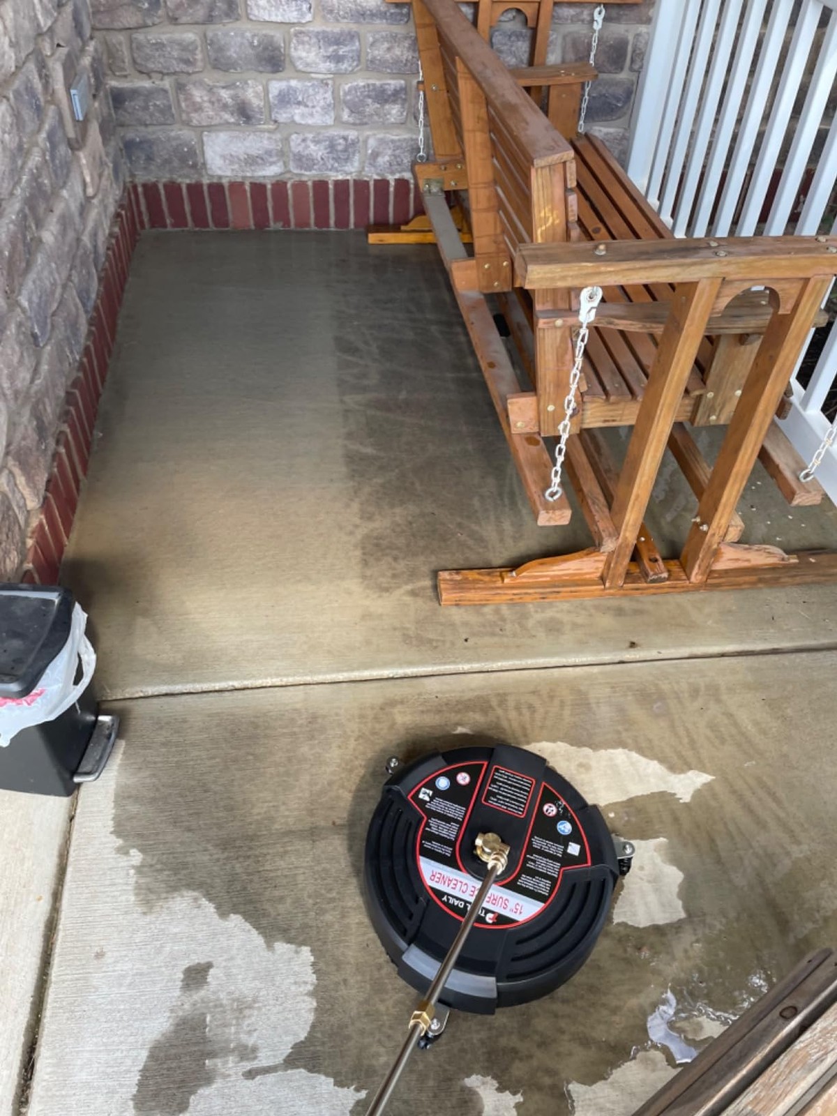 15 Inch Pressure Washer Surface Cleaner with 3 Wheels, 2 Extension Wands, Surfac