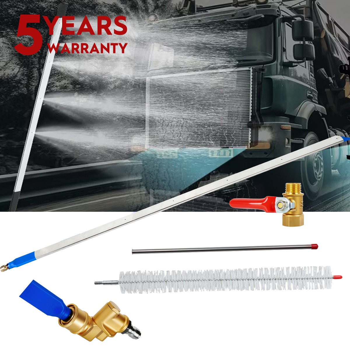 100CM Radiator Cleaning Wand–Pressure Washer Tool for Cars,Trucks & Rvs,Dual-Use