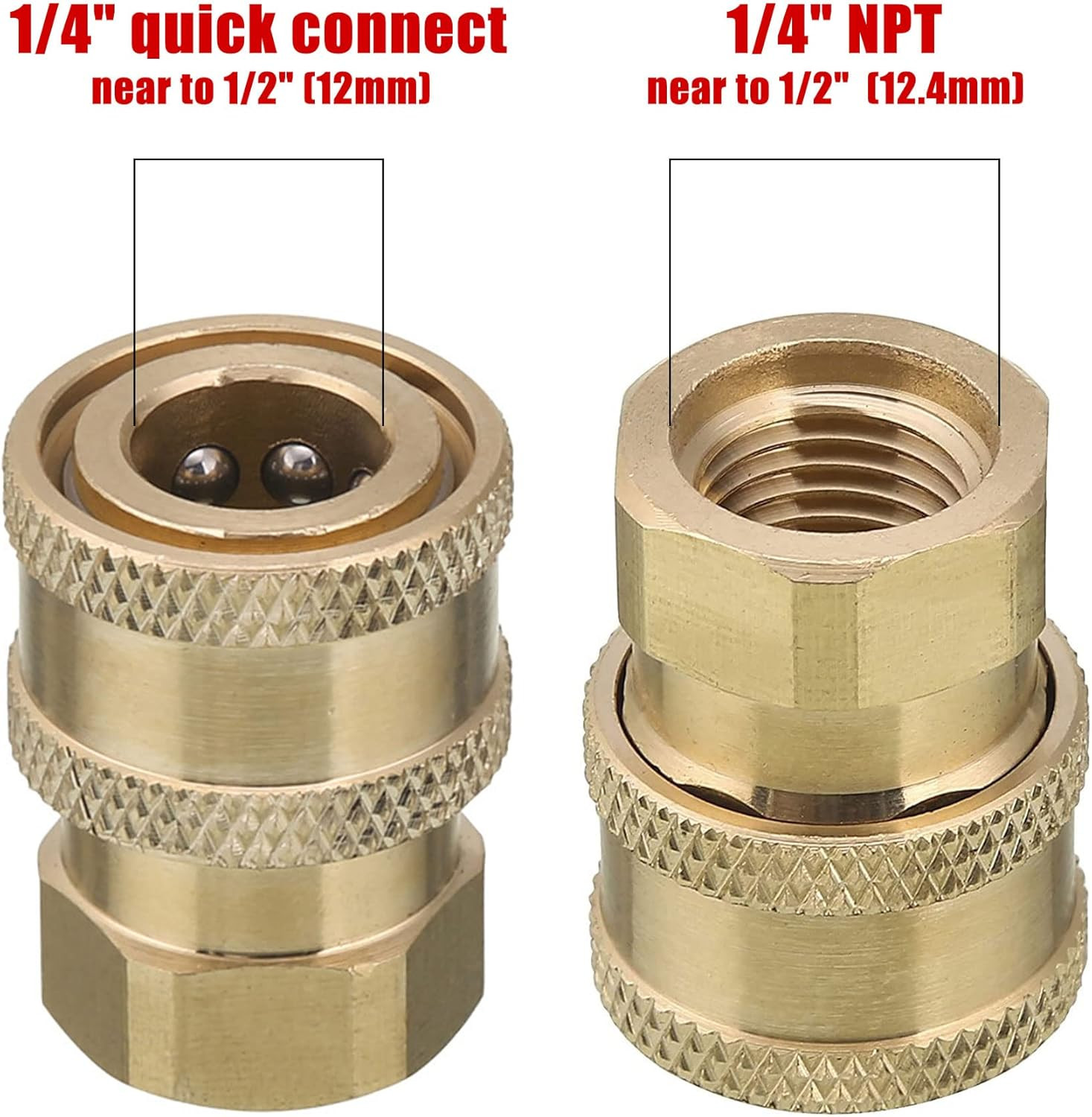 Tool Daily Pressure Washer Coupler, 1/4 Inch Quick Connect