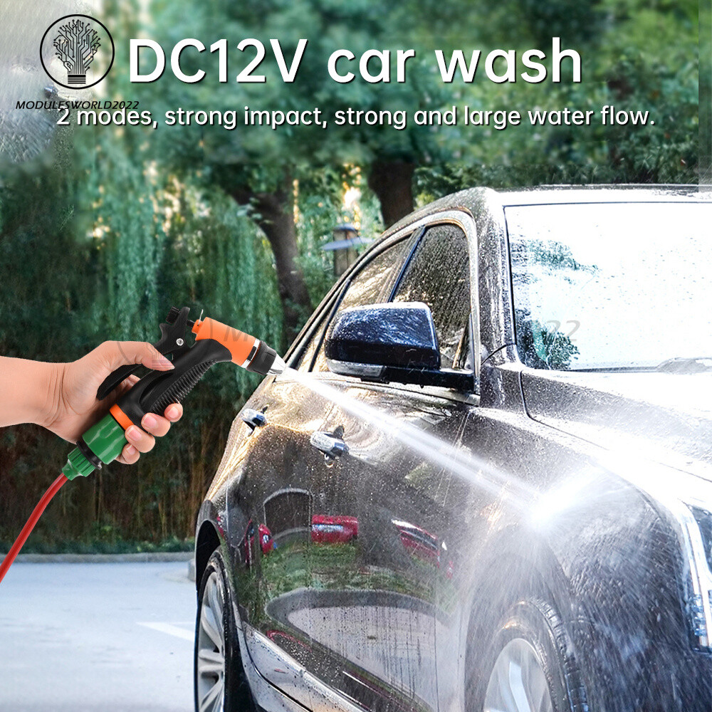 DC12V 80W High Pressure Self-Priming Car Portable Washer Water Pump Kit