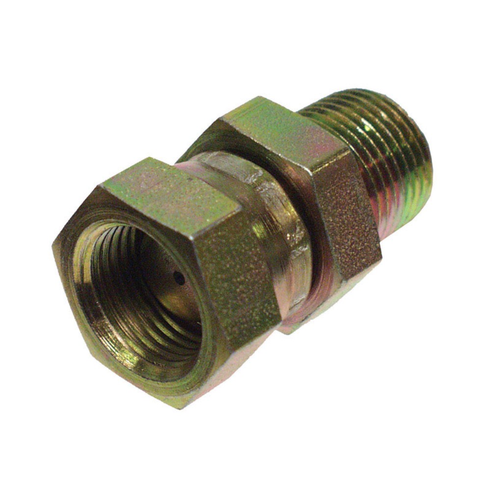 Apache 39004378 Steel Universal Hydraulic Adapter 1/2 Male x 1/2 Female in.
