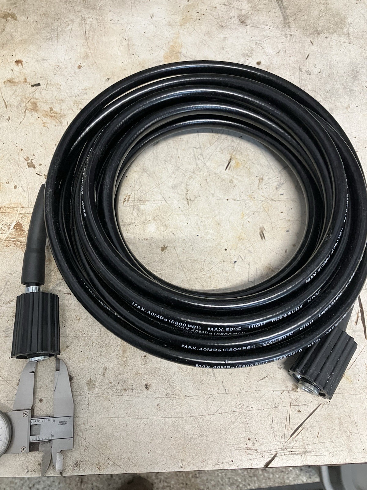 25FT 3/8″ QC High Pressure Washer Hose Kink Resistant Cold Water Max 5800 PSI