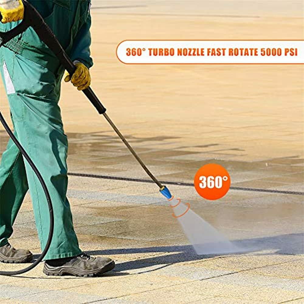 Turbo Rotating Nozzle 5000 PSI 4 GPM For Honda Karcher Power Pressure Washer