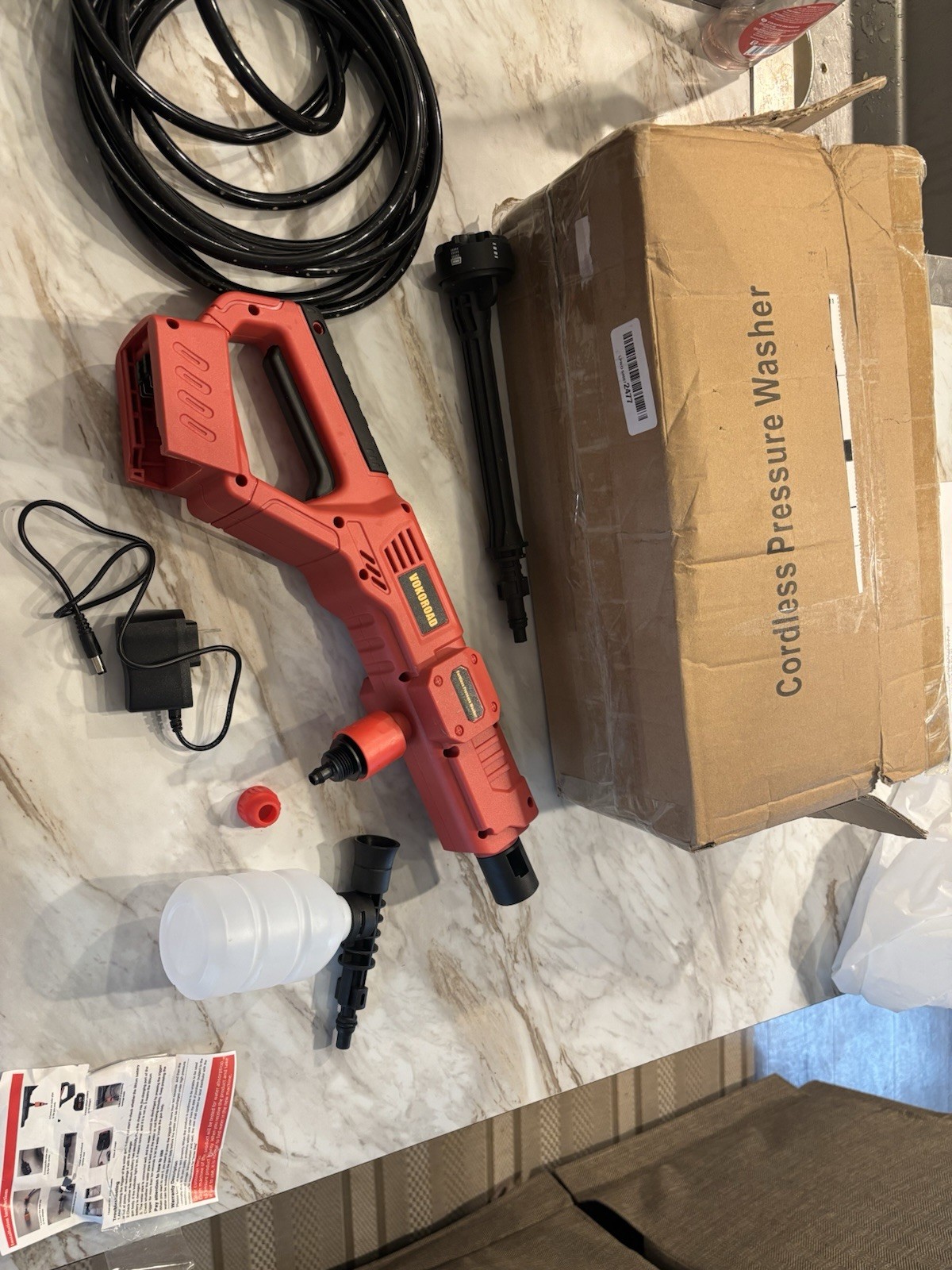 Cordless Pressure Washer for Milwaukee M18 Battery, Portable Cordless Power Wash
