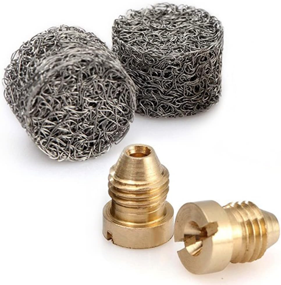 2 Pieces 1.1Mm Brass Foam Cannon Orifice Nozzle and Stainless Steel Foam Maker U