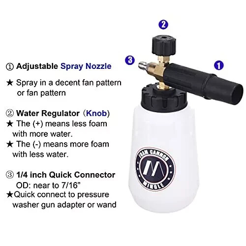 Foam Cannon Replacement Parts For Karcher K2 K3 K4 K5 K6 K7 Pressure Washer With