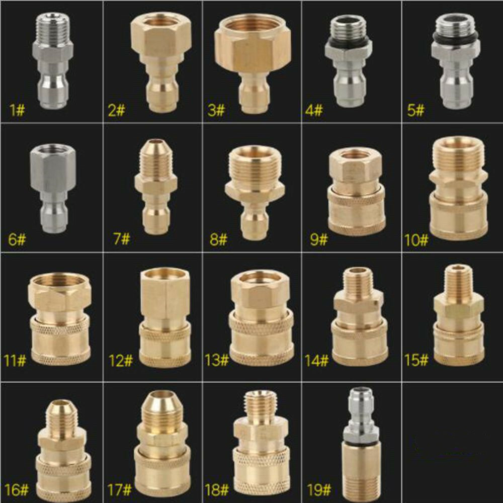 Quick Release Coupler Connector Fitting for High Pressure Washer Gun & Hose G1/4