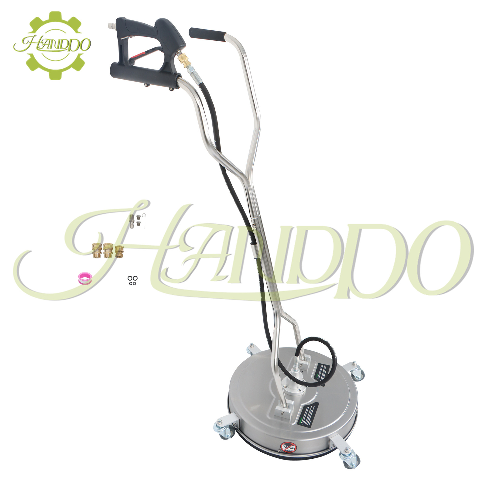Pressure Washer Surface Cleaner 20″ 6000 psi w/ Handles & Wheels Quick Connect
