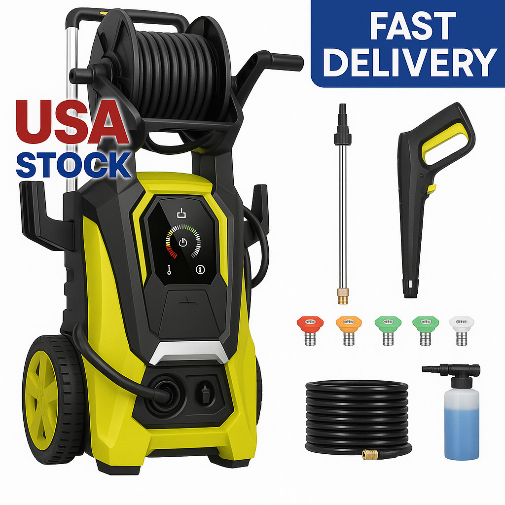 Electric Pressure Washer 5000PSI-Max 3.5GPM Power Washer Touch Screen Adjustable