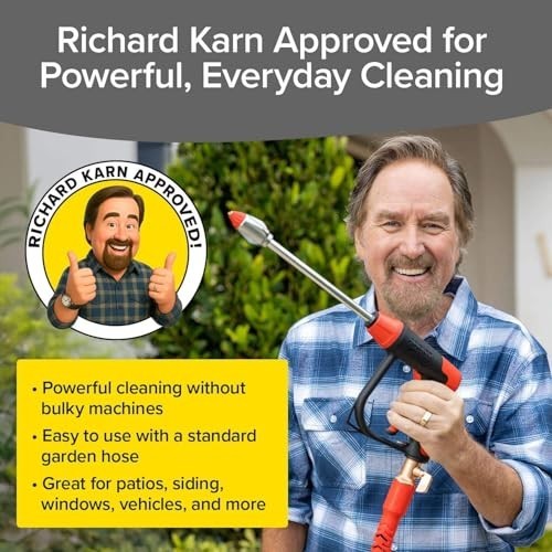 Pocket Hose Arrow, Turn Any Garden Hose Into a Powerful Washer, 4 Precision Tips