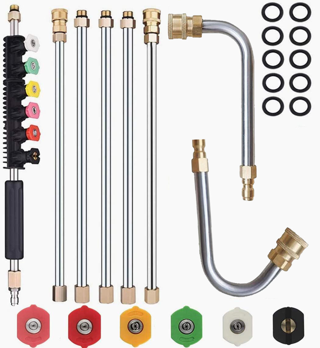 4000PSI High Pressure Washer Extension Wand Replace Lance Gutter Cleaner Nozzle