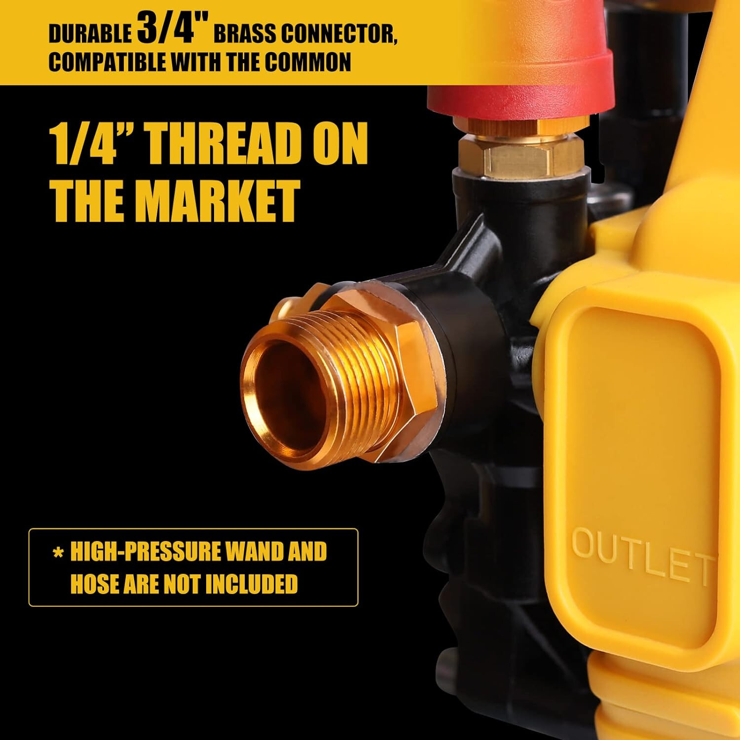 Mellif Cordless Pressure Washer for DeWalt 20V Battery Not Included Spray gun