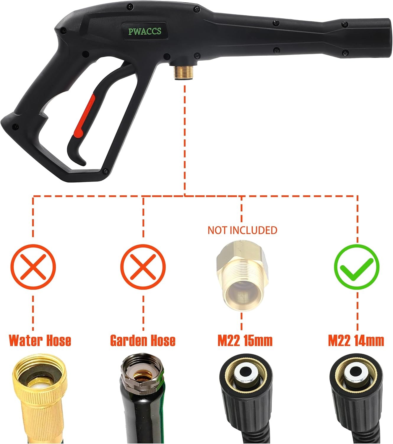 Pressure Washer Handle Replacement – 5 Spray Nozzles